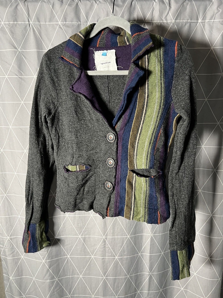 Anthropologie sparrow 100% Lambswool Sweater Jacket- Small