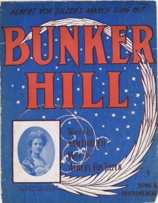 Bunker Hill,  May Bell Mack photo, 1904, vintage sheet music