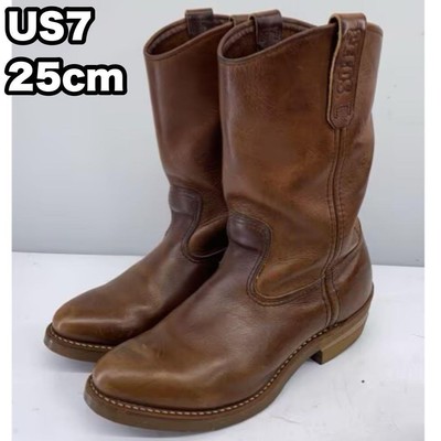 Red Wing Boots 8159 Pecos US:7E Leather Brown 0034183K Authentic 