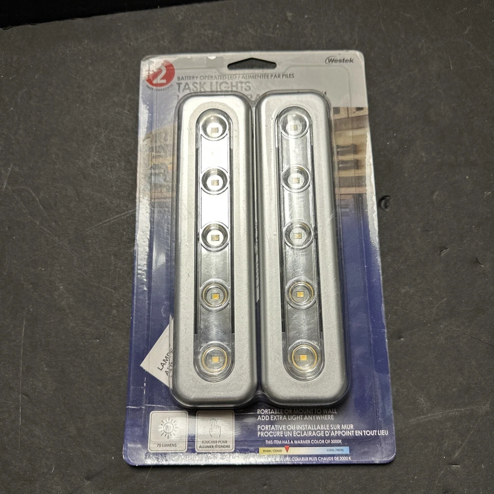 *NEW* Westek Task Lights 2-pack 71187CC 70 Lumpen’s Battery Operated Tap On/off - Image 3 of 3
