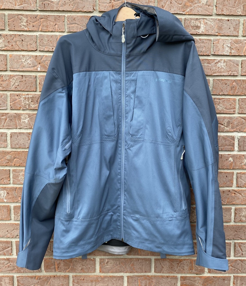 Patagonia Light Smoke Flash Soft Shell Rain Jacket Blue Mens Patagonia Light Smoke Flash Soft Shell Rain Jacket Blue Mens