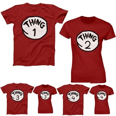 Thing One (1) And Thing Two (2) Three (3) Four (4) Mens Ladies Kids T-shirt