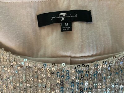 7 for all mankind sequin dress 7 For All Mankind | Dresses | 7 For All Mankind Sequin Dress In Silver