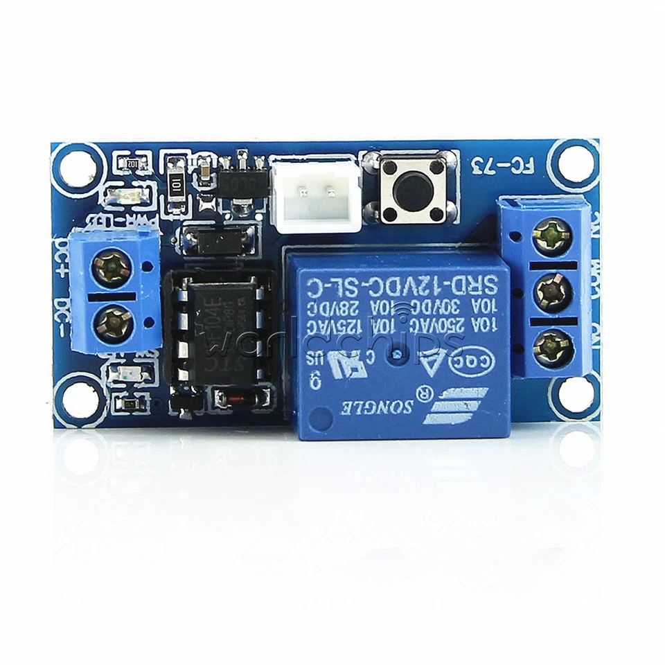 DC 5V/12V/24V 1 Channel Latching Relay Module Touch Bistable Switch MCU Line - Image 3 of 4