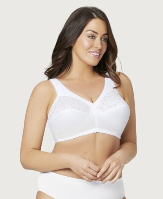 Glamorise Stütz-BH ohne Bügel Everyday Magic Baumwolle Vollfigur BRANDNEU 1001