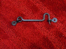 Blacksmith Custom Hand Made, wrought iron 3" hook and eye latch set.