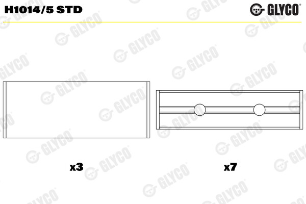 Glyco Kurbelwellenlager FüR Dacia Logan MCV Ks_ 1.6 Sandero Js_ Fs_ Renault-image