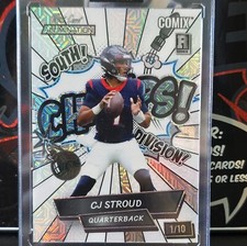 CJ Stroud 2023 Wild Card ALUMINATION Rookie RC COMIX BLACK LABEL 1/10 White 