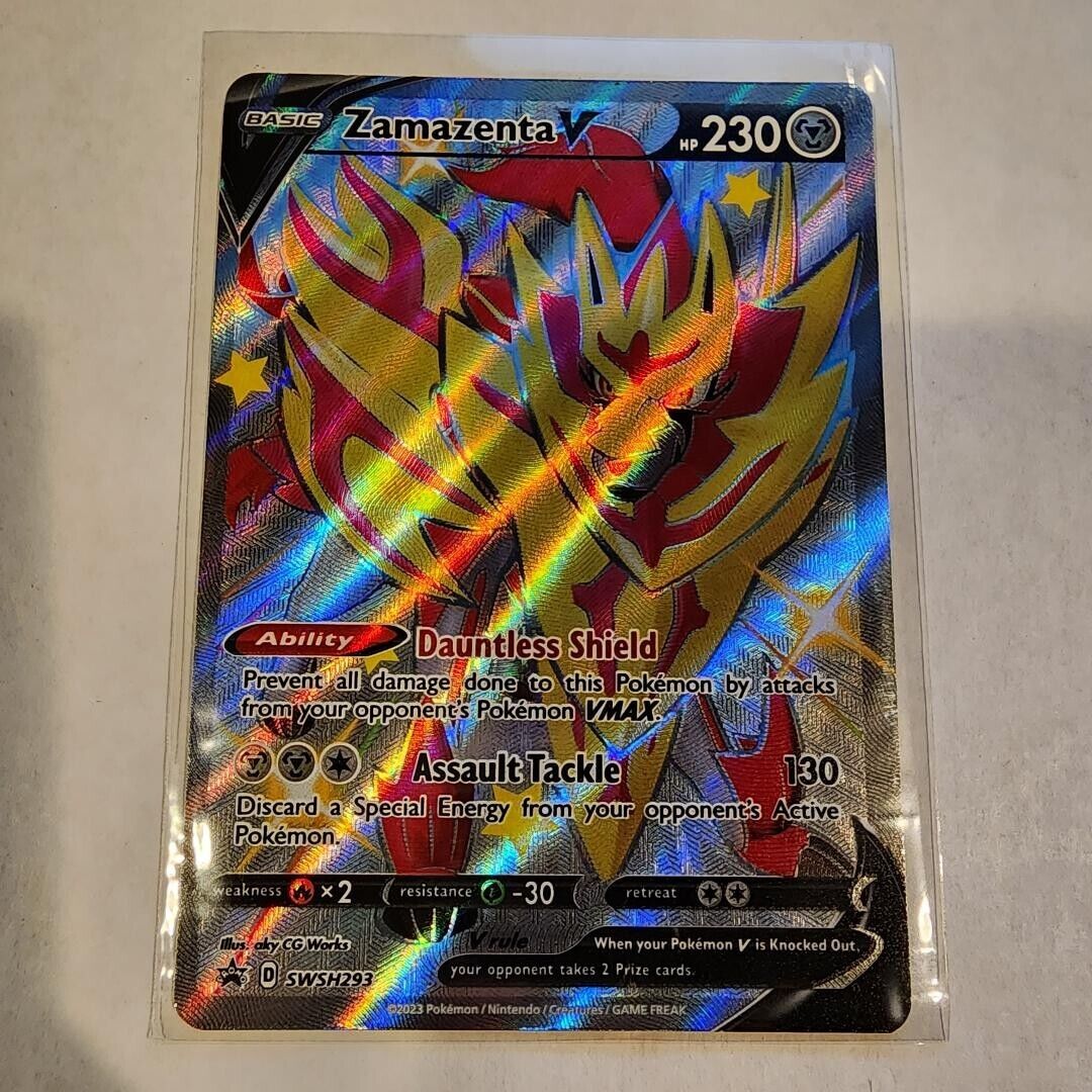 Zamazenta V (Shiny) SWSH Black Star Promos SWSH293 Holo Promo Pokémon TCG