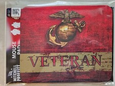 US MARINE CORPS VETERAN NEOPRENE MOUSE PAD - MADE IN USA
