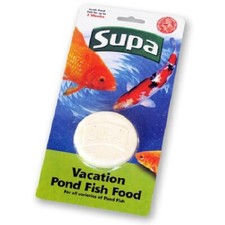 SUPA VACATION POND FISH FOOD holiday 2 week feed block pet feeding 50g tablets
