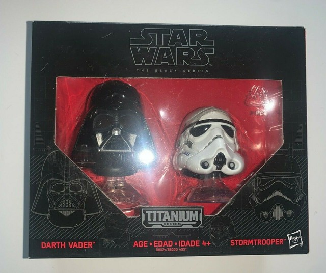 Darth Vader Stormtrooper Helmets Star Wars Black Series Titanium Series | eBay