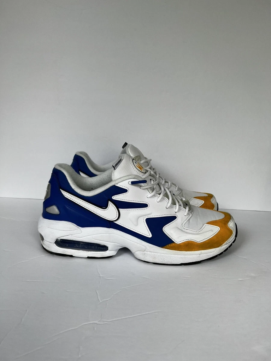 Nike air max light blue/yellow/white top