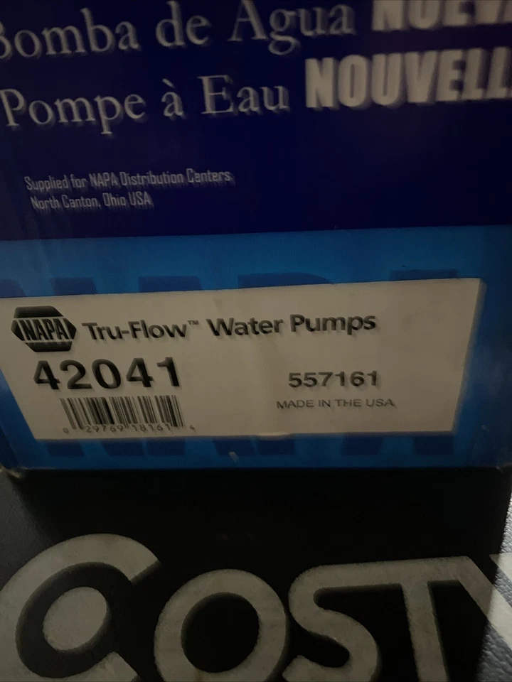 Bomba de agua Napa Chrysler Dodge 2.7 V6 1998-2006 # 42041 nueva hecha en EE. UU. con sello Foto 2 de 4