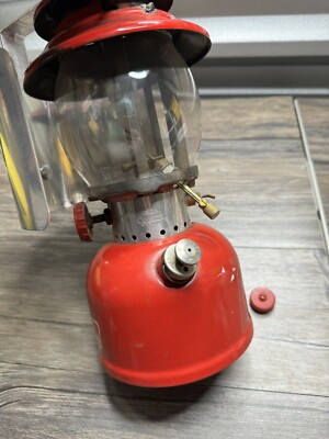 Vintage 1968 Coleman 200A Red Lantern 2-68 Rare Shield Nice Read