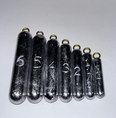 Pencil Sinker Bottom Bouncer Weight - 1 oz, 1.5 oz, 2 oz, 3 oz, 4 oz, 5 oz, 6 oz