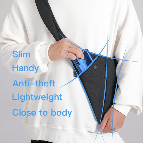 Sling Bag Chest Shoulder Backpack Crossbody Bags for Men Women Travel Outdoor... - Picture 5 of 7