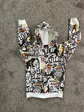 Zion Rootswear BOB MARLEY ZIP UP Small Sweatshirt Hoodie