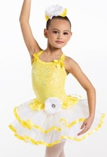 New, Weissmans Bring Me Sunshine Lemon Tap Ballet Dance Costume XSC/SC/IC/MC