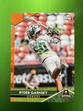 2022 Topps PLL Premier Lacrosse League RYDER GARNSEY Orange SSP 05/25 👀☘️🥍🔥
