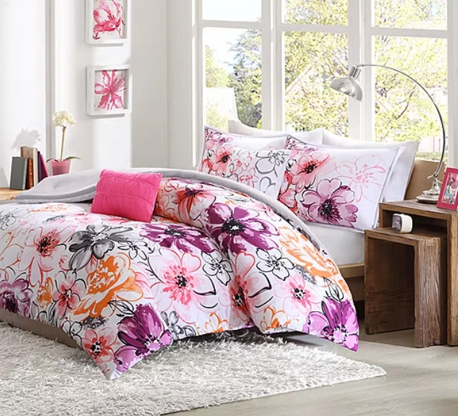 Intelligent Design Cassidy Floral Comforter Set w dec pillows King/ Cal King - Image 2 of 3