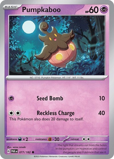 Pokemon Pumpkaboo (77/279) Paradox Rift LP