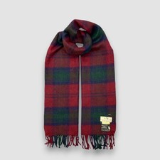 The Scotch House Cashmere Scarf Vintage Fringe Check Winter Warmer Scarves 11x5