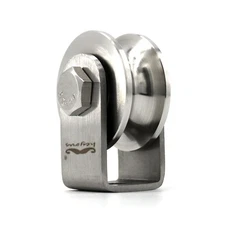 Stainless Steel U-Type Groove Sliding Wheel Roller Fixed Pulley with Bearing