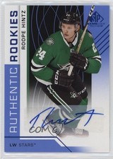2018-19 Upper Deck SP Game Used Authentic Rookies Blue Roope Hintz #138 Auto f0l