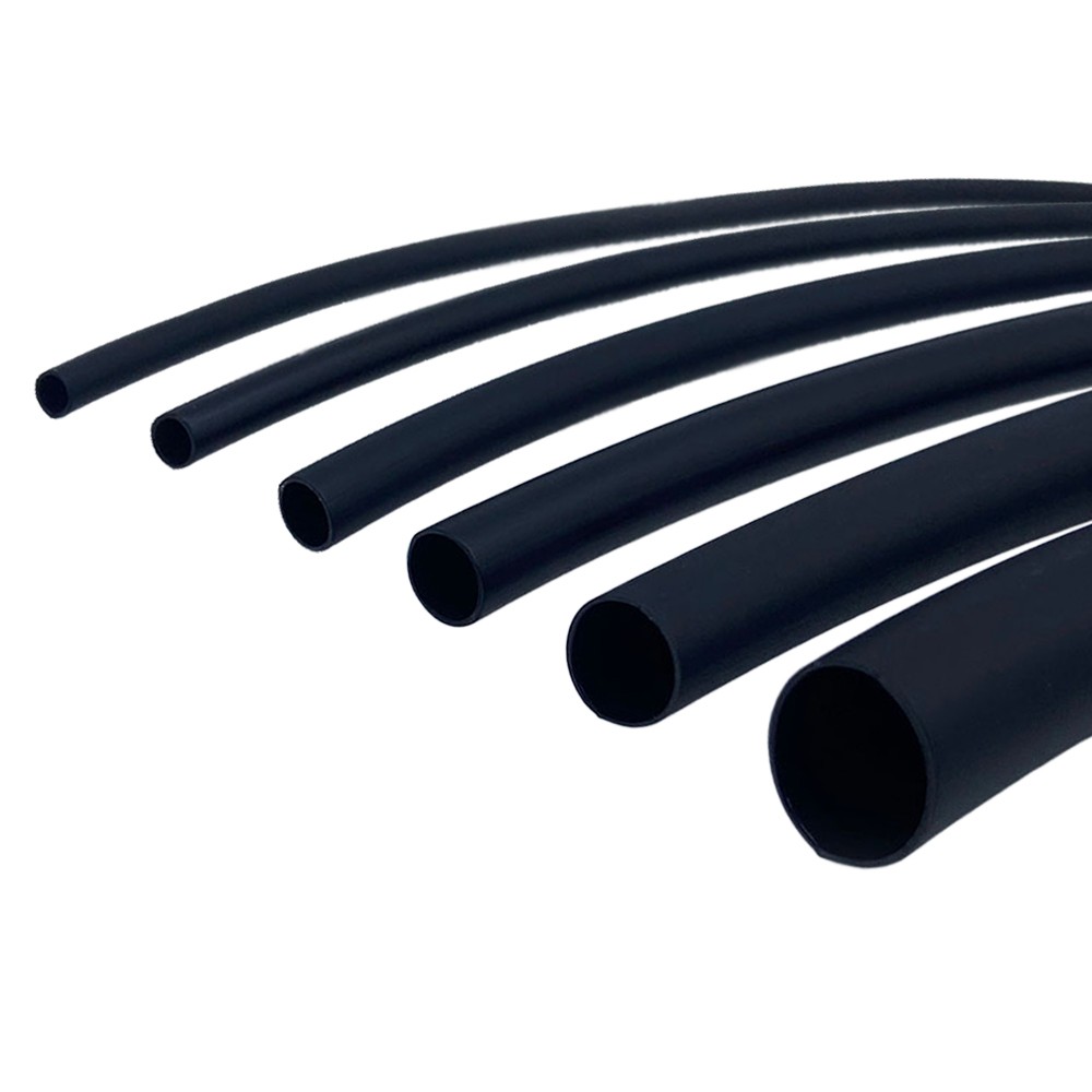 Schwarzer Schrumpfschlauch - 2:1 / 3:1 / 4:1 - Mit & Ohne Kleber - KFZ Strom