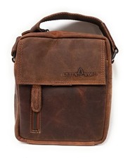 Borsello a tracolla in pelle Uomo GREENWOOD Art. 191051 Sandalo