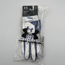 NEW  Under Armour UA Clean Up Batting Gloves - Blue/White Size: XL - 1378764