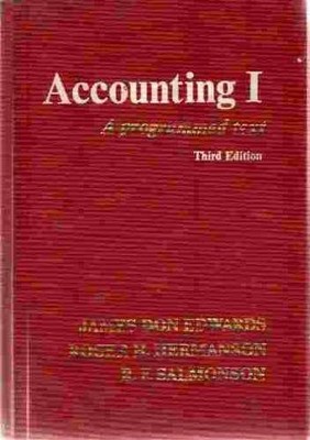 Accounting I: A programmed text - Hardcover, by Edwards Hermanson & - Very Good