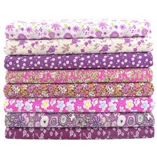 100 Cotton Fabric Bundle - Floral Pre-Cut Squares 20"x20" for Sewing, DIY ...