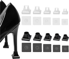 10 Pairs High Heel Protectors 5 Sizes Heel Repair Caps Covers Heel Stoppers He