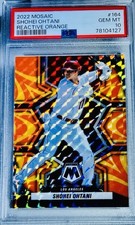 2022 Mosaic Shohei Ohtani Reactive Orange PSA 10 # 164 Non Auto Low Pop MVP 🎈