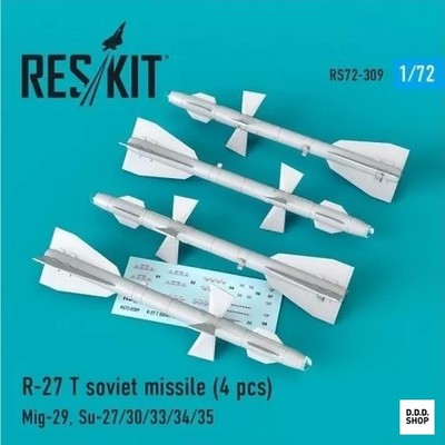 1/72 R-27T ''Alamo'' Infrared Guided Medium Range Air-To-Air Missile 4 Stück Details
