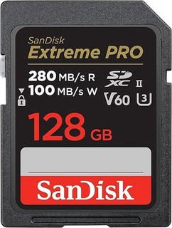 SANDISK 128GB Extreme PRO SDXC UHS II Memory Card C10 U3 V60 6K 4K UHD SD