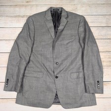 Lauren Ralph Lauren Mens Gray Blazer Jacket Size 44L 3 Button Macy's Store