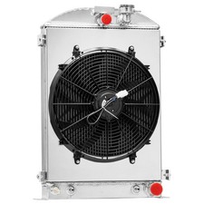 4 Row Aluminum Radiator Shroudfan 1935-1936 Ford 12 34 1 Ton Pickup 35 36 4 Row Aluminum Radiator Shroudfan 1935-1936 Ford 12 34 1 Ton Pickup 35 36