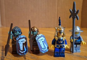 LEGO Castle 7078 Kings Battle Chariot complete (1 sub) w/ minifigs manual box