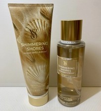 VS Victoria's Secret Shimmering Shores Fragrance Mist  Lotion Set Full Size New