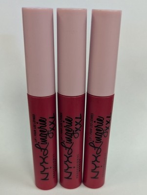 LOT OF 3 NYX LIP LINGERIE XXL MATTE LIQUID LIPSTICK LXXL21 STAMINA 0.13fl oz