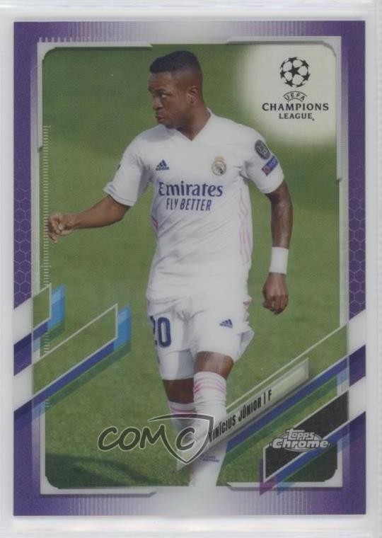 2020 Topps Chrome UCL Purple Refractor 106/250 Vinicius Junior Vinícius #89 0yi4