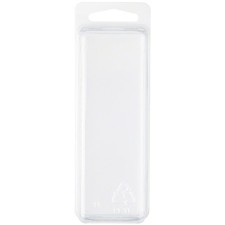 Collecting Warehouse Clear Plastic Clamshell Container, 4.19"H x 1.5"W x 1.25"D