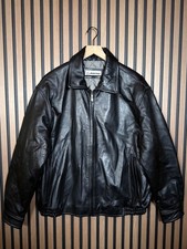 Boeing Flight Jacket XL Mens Black 100% Leath...