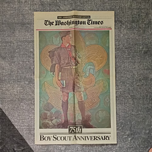 The Washington Times 1985 Boy Scout Jamboree 75th Anniversary Newspaper - Picture 2 of 4