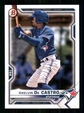 2021 Bowman Draft #BD-188 Rikelvin De Castro Toronto Blue Jays 63139