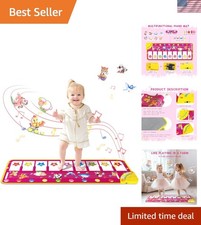 Interactive Piano Play Mat 39.5  - Colorful Educational Music Blanket for Kids