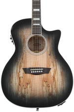 Washburn Deep Forest Spalted Maple Acoustic-electric Guitar - Black Fade,